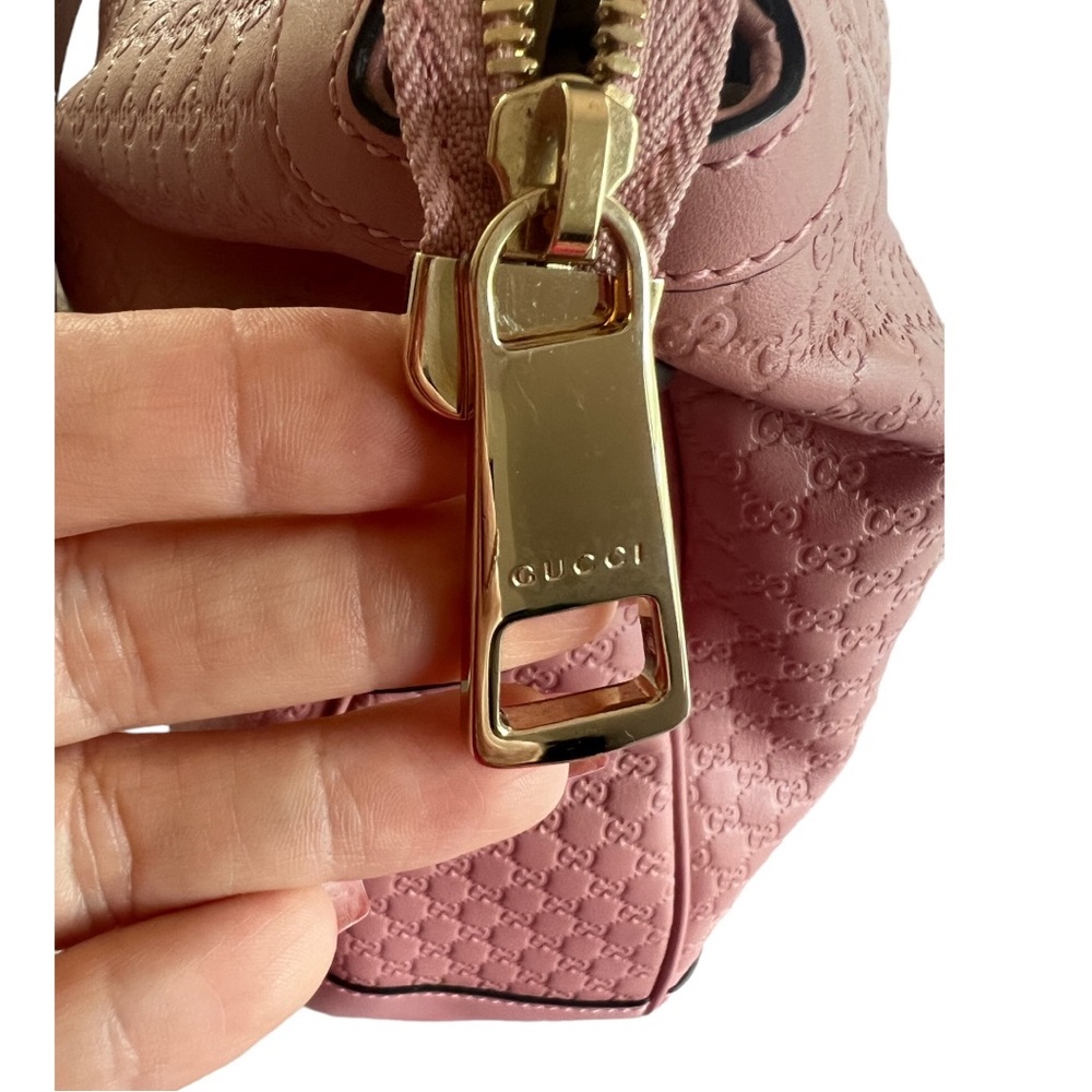 Gucci - AUTHENTIC Large Bree GG Signature Hobo - Leather - Picture 7 of 14